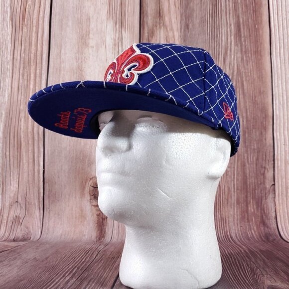 Rare Roots Canada x New Era 59FIFTY depuis 73 Blue Stitched Embroidery Hat 7 1/4 - Picture 7 of 14